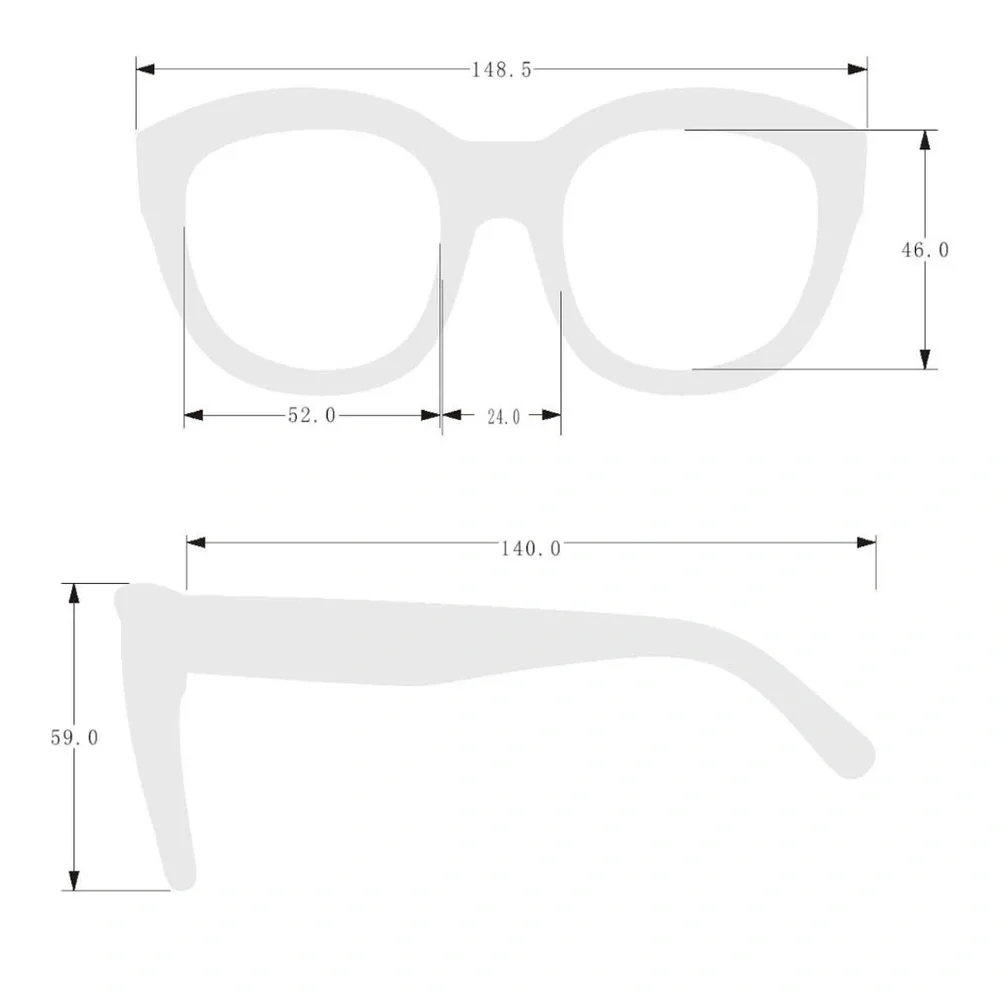 Vince Camuto Vc102 Classic 100% Uv Protective Women's Rectangular Sunglasses.
